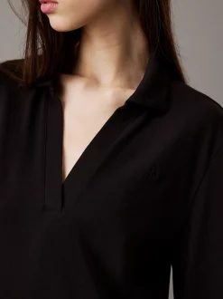 Calvin Klein Lässiges Poloshirt aus Baumwoll-Piqué^Damen Kleider & Röcke