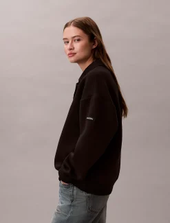 Calvin Klein Lässiges Polo-Sweatshirt aus weichem Stretch^Damen Sweatshirts & Hoodies