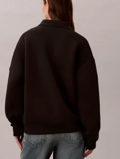 Calvin Klein Lässiges Polo-Sweatshirt aus weichem Stretch^Damen Sweatshirts & Hoodies