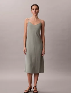 Calvin Klein Lässiges ärmelloses Etuikleid aus Twill^Damen Kleider & Röcke