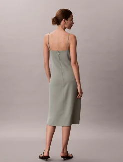 Calvin Klein Lässiges ärmelloses Etuikleid aus Twill^Damen Kleider & Röcke