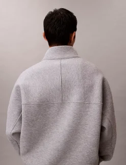 Calvin Klein Lässiges Spacer-Sweatshirt mit Viertelreißverschluss^Herren Hoodies & Sweatshirts
