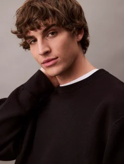 Calvin Klein Lässiges Sweatshirt aus Baumwoll-Mix^Herren Hoodies & Sweatshirts|Strickdesigns