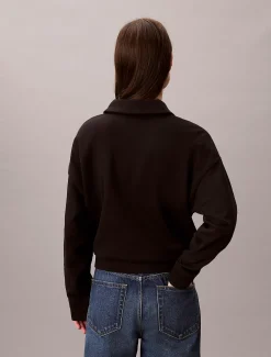 Calvin Klein Lässiges Sweatshirt aus French Terry mit Viertelreißverschluss^Damen Sweatshirts & Hoodies