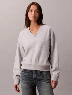 Calvin Klein Lässiges Sweatshirt aus Frottee^Damen Sweatshirts & Hoodies