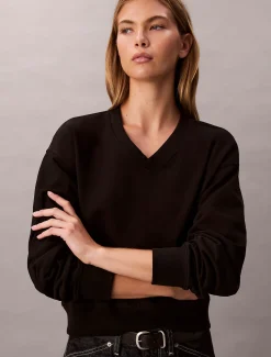 Calvin Klein Lässiges Sweatshirt aus Frottee^Damen Sweatshirts & Hoodies