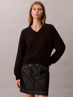 Calvin Klein Lässiges Sweatshirt aus Frottee^Damen Sweatshirts & Hoodies
