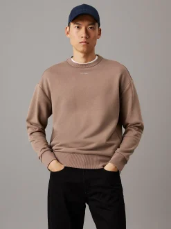 Calvin Klein Lässiges Sweatshirt aus Frottee-Modal^Herren Hoodies & Sweatshirts