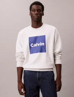 Calvin Klein Lässiges Sweatshirt aus hochwertigem Fleece mit Logo-Grafik^Herren Hoodies & Sweatshirts