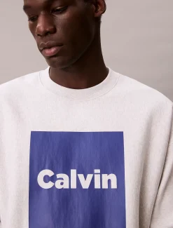 Calvin Klein Lässiges Sweatshirt aus hochwertigem Fleece mit Logo-Grafik^Herren Hoodies & Sweatshirts