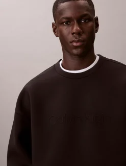 Calvin Klein Lässiges Sweatshirt mit geprägtem Logo^Herren Hoodies & Sweatshirts