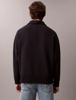 Calvin Klein Lässiges Sweatshirt mit Reißverschluss aus hochwertigem Fleece^Herren Hoodies & Sweatshirts