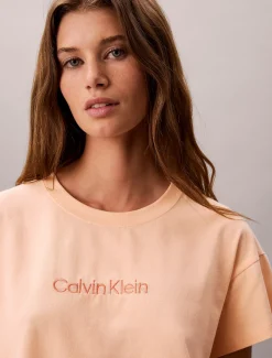 Calvin Klein Lässiges T-Shirt - Cotton Stretch Lounge^Damen Nachtwäsche & Loungewear