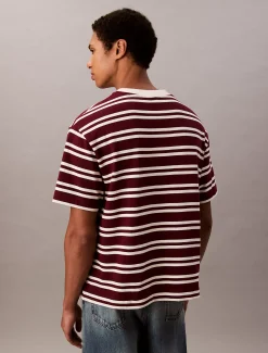 Calvin Klein Lässiges T-Shirt aus gestreiftem Jersey^Herren T-shirts