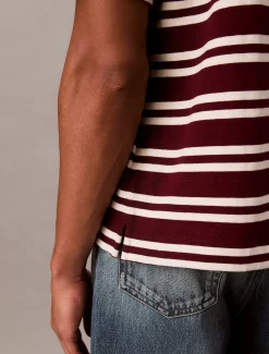 Calvin Klein Lässiges T-Shirt aus gestreiftem Jersey^Herren T-shirts