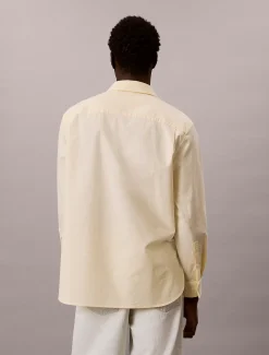 Calvin Klein Lässiges T-Shirt aus Oxford-Baumwolle^Herren Hemden & Poloshirts