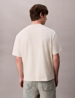 Calvin Klein Lässiges T-Shirt mit Block-Logo-Grafik^Herren T-shirts