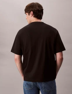 Calvin Klein Lässiges T-Shirt mit Block-Logo-Grafik^Herren T-shirts