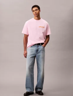 Calvin Klein Lässiges T-Shirt mit Logo^Herren T-shirts