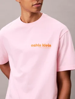 Calvin Klein Lässiges T-Shirt mit Logo^Herren T-shirts