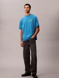 Calvin Klein Lässiges T-Shirt mit Logo^Herren T-shirts