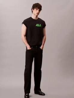 Calvin Klein Lässiges T-Shirt mit durchgehender Grafik^Herren T-shirts
