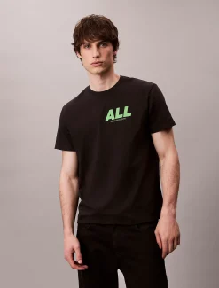 Calvin Klein Lässiges T-Shirt mit durchgehender Grafik^Herren T-shirts