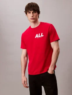 Calvin Klein Lässiges T-Shirt mit durchgehender Grafik^Herren T-shirts