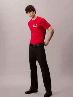 Calvin Klein Lässiges T-Shirt mit durchgehender Grafik^Herren T-shirts