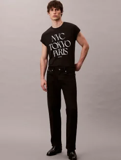 Calvin Klein Lässiges T-Shirt mit Flagship-Cities-Grafik^Herren T-shirts