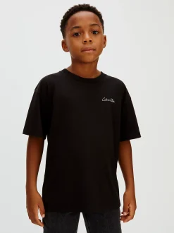 Calvin Klein Lässiges T-Shirt mit Grafik auf der Rückseite^Kinder Kleidung