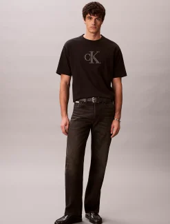 Calvin Klein Lässiges T-Shirt mit Logo-Applikation^Herren T-shirts