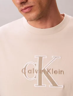Calvin Klein Lässiges T-Shirt mit Logo-Applikation^Herren T-shirts