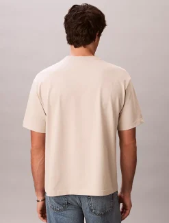 Calvin Klein Lässiges T-Shirt mit Logo-Applikation^Herren T-shirts