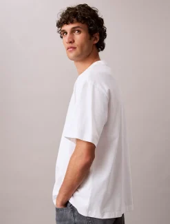 Calvin Klein Lässiges T-Shirt mit Logo-Applikation^Herren T-shirts