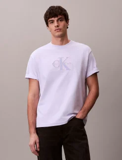 Calvin Klein Lässiges T-Shirt mit Logo-Applikation^Herren T-shirts