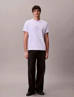 Calvin Klein Lässiges T-Shirt mit Logo-Applikation^Herren T-shirts