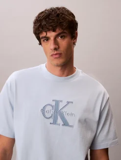 Calvin Klein Lässiges T-Shirt mit Logo-Applikation^Herren T-shirts