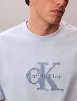 Calvin Klein Lässiges T-Shirt mit Logo-Applikation^Herren T-shirts