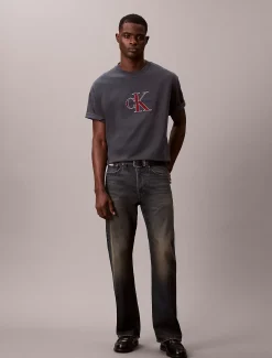Calvin Klein Lässiges T-Shirt mit Monologo-Grafik^Herren T-shirts