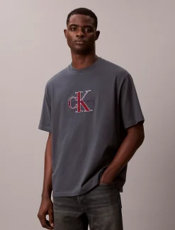 Calvin Klein Lässiges T-Shirt mit Monologo-Grafik^Herren T-shirts