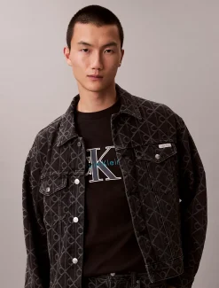 Calvin Klein Lässiges T-Shirt mit Monologo-Grafik^Herren T-shirts