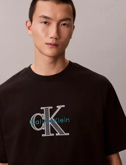 Calvin Klein Lässiges T-Shirt mit Monologo-Grafik^Herren T-shirts
