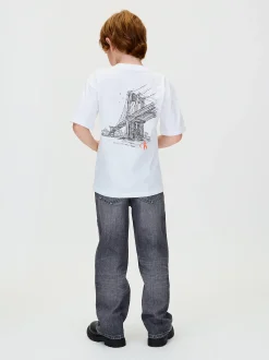 Calvin Klein Lässiges T-Shirt mit Print am Rücken^Kinder Kleidung