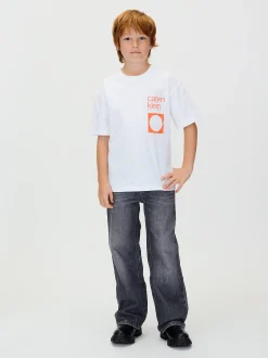 Calvin Klein Lässiges T-Shirt mit Print am Rücken^Kinder Kleidung
