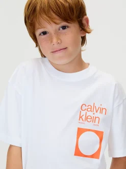 Calvin Klein Lässiges T-Shirt mit Print am Rücken^Kinder Kleidung