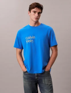 Calvin Klein Lässiges T-Shirt mit runder Grafik^Herren T-shirts