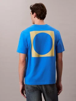 Calvin Klein Lässiges T-Shirt mit runder Grafik^Herren T-shirts