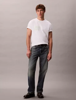Calvin Klein Lässiges T-Shirt mit runder Grafik^Herren T-shirts