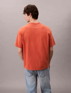 Calvin Klein Lässiges T-Shirt mit Schriftzug-Logo-Grafik^Herren T-shirts